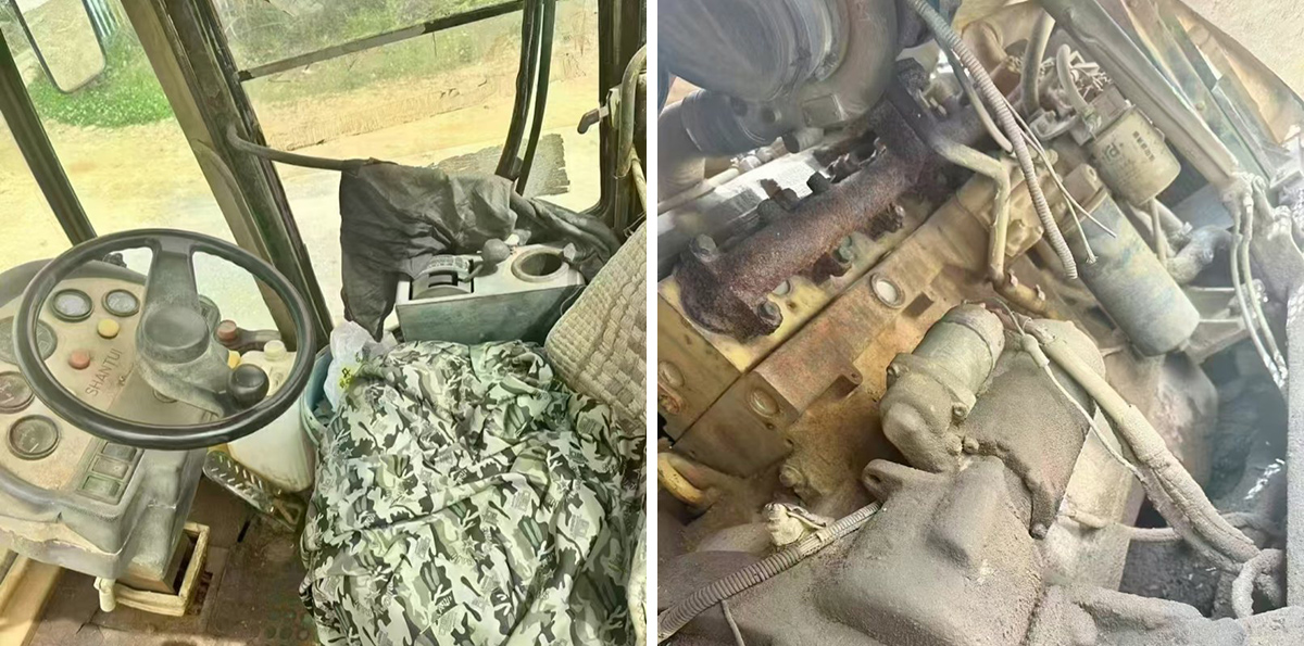 Rodillo compactador usado Shantui