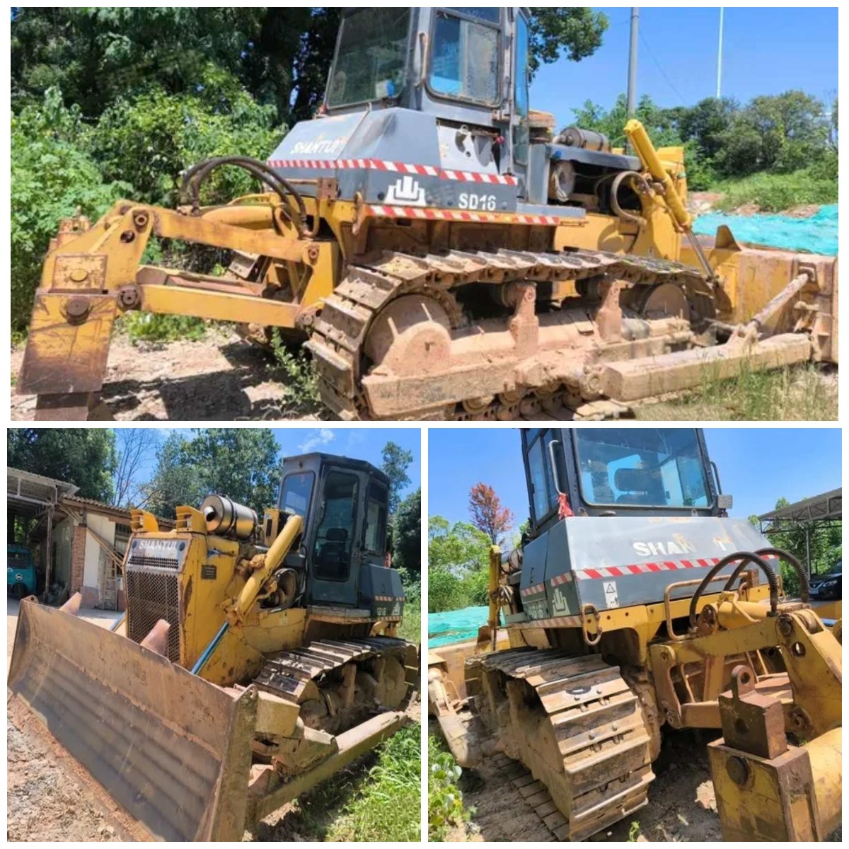 جرافة شانتوي SD16 - متخصصة في نقل التربة مزودة بخطاف
