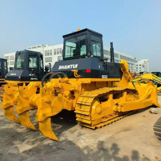 Gebrauchter Bulldozer von Shantui mit geringer Betriebsstundenzahl