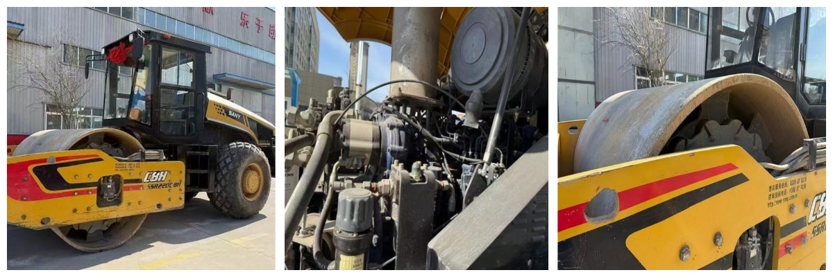 Rolo vibratório de tambor duplo usado 22T