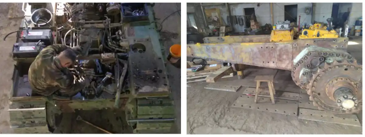 الجرافات المستعملة