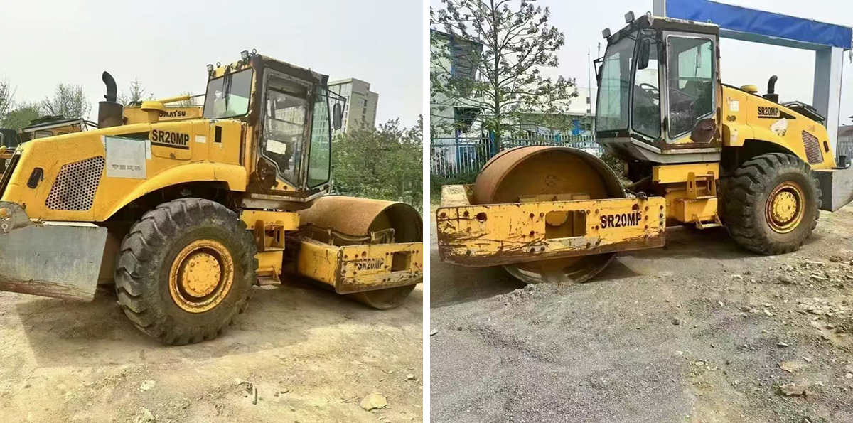 Rodillo compactador usado Shantui