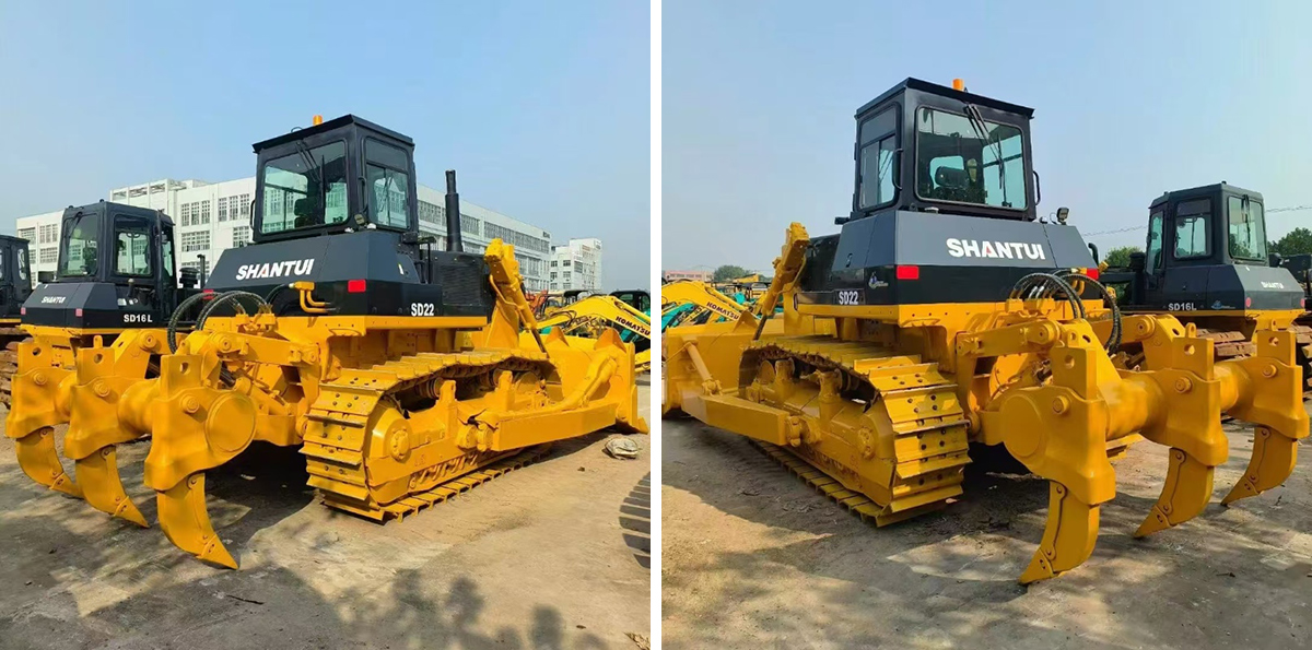 Trator de rastos usado Shantui com poucas horas de uso Trator de rastos usado Shantui com poucas horas de uso