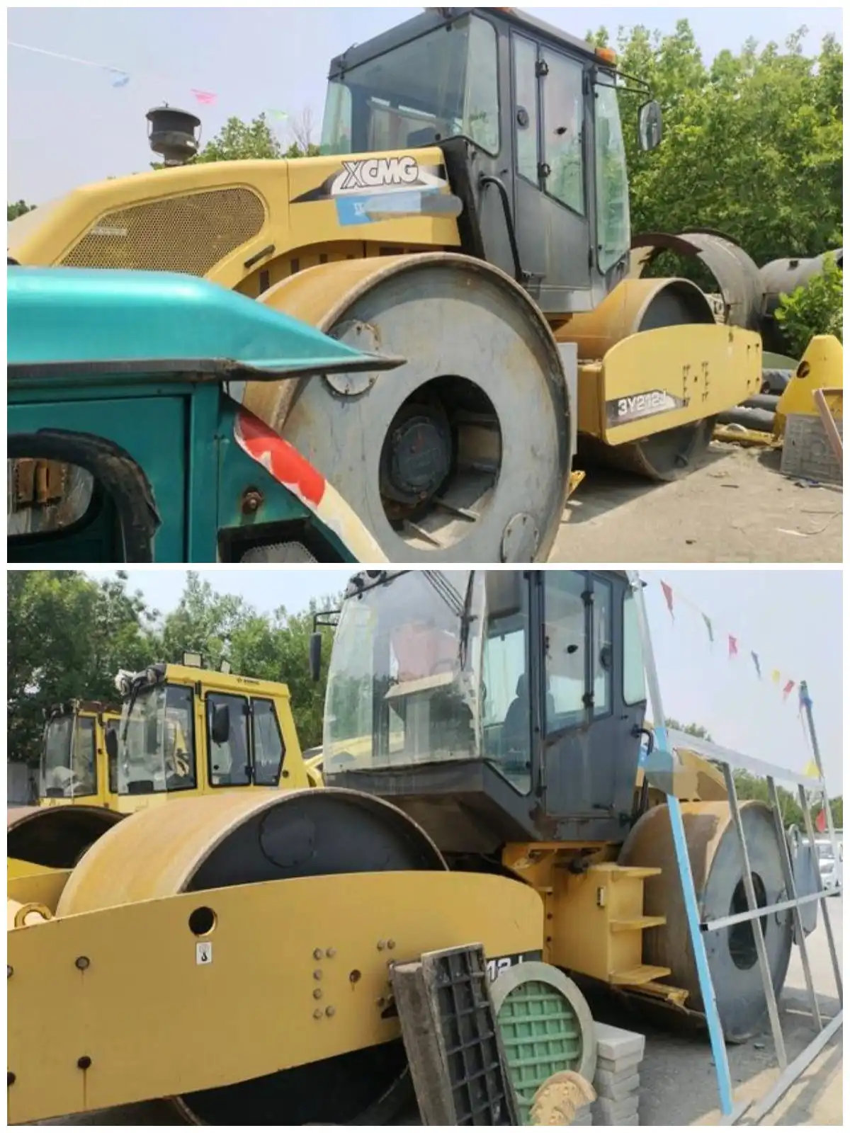 Rodillo compactador XCMG 3Y212J de segunda mano