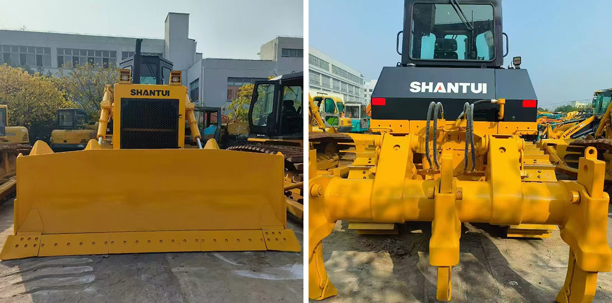 Trator de rastos usado Shantui com poucas horas de uso Trator de rastos usado Shantui com poucas horas de uso